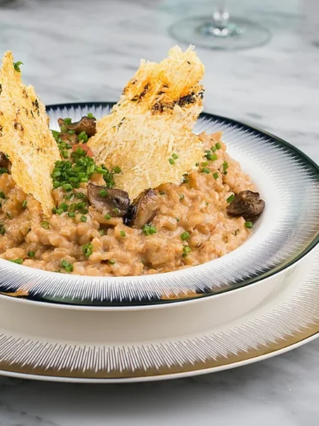 Het recept voor Champignon risotto uit de slowcooker