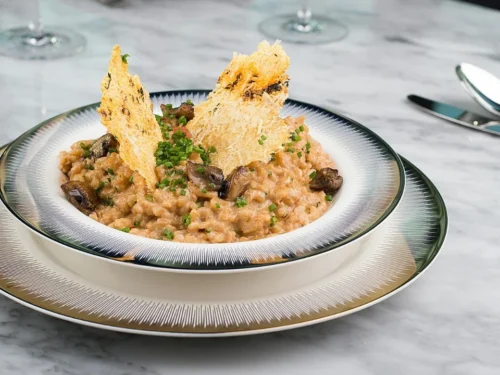 Het recept voor Champignon risotto uit de slowcooker