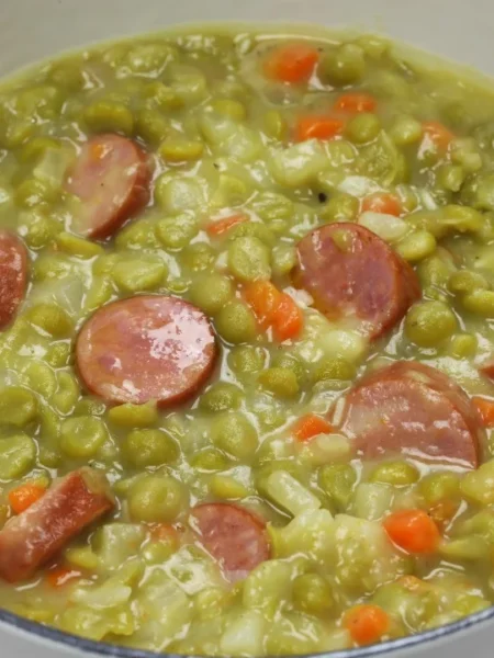 Het recept voor erwtensoep uit de slowcooker